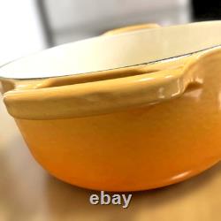 Le Creuset 20 cm 7,9 Cocotte ronde fleur d’oranger en fonte émaillée, faitout hollandais