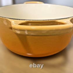 Le Creuset 20 cm 7,9 Cocotte ronde fleur d’oranger en fonte émaillée, faitout hollandais