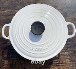 Le Creuset #24 Cocotte Française en Émail Blanc