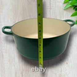 Le Creuset #26 Cocotte 5,5 Qt 5,3 L Vert Forêt avec Couvercle en Fonte Émaillée