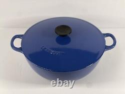 Le Creuset #26 Cocotte en Fonte Bleue avec Couvercle, 4 2/5 Quart US Fabriqué en France