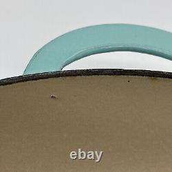 Le Creuset 26 Poêle à Braiser en Fonte Émaillée 10 Bleu France Couvercle Dôme Déformé