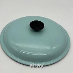 Le Creuset 26 Poêle à Braiser en Fonte Émaillée 10 Bleu France Couvercle Dôme Déformé
