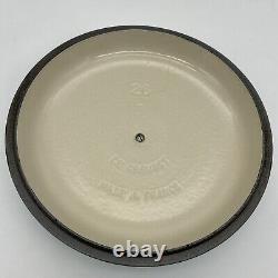 Le Creuset 26 Poêle à Braiser en Fonte Émaillée 10 Bleu France Couvercle Dôme Déformé