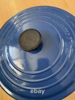 Le Creuset #26 cocotte avec couvercle, magnifique bleu, 5,5 qt
