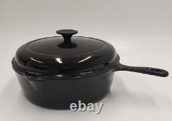 Le Creuset #27 Cocotte/Sauteuse Noire Cassadou en excellent état (EUC)