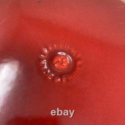 Le Creuset #28 Cocotte 7.25 Qt 6.7 L Rouge Cerise avec Couvercle en Fonte Émaillée