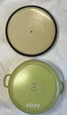 Le Creuset #28 Cocotte Ronde en Fonte Émaillée Vert Citron/Avocat 7.25 L