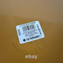 Le Creuset #30 Cocotte Ronde Large en Fonte Signature 6,75 Qt Nectar NWOB