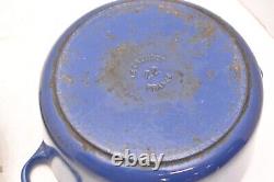 Le Creuset 3,5 litres Blue Fonte Pot Dutch Oven France #22 Avec Couvercle