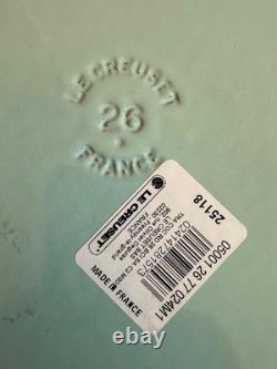 Le Creuset 5,5 qt Cocotte #26 en Fonte Émaillée Minérale Bleu Ciel Clair RARE