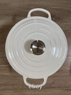 Le Creuset Blanc Brillant 5,5 qt Cocotte en Fonte Signature