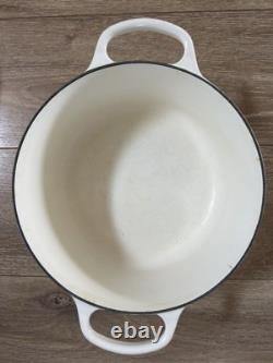 Le Creuset Blanc Brillant 5,5 qt Cocotte en Fonte Signature