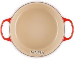 Le Creuset Casserole Ronde Émaillée en Fonte 4,5 Qt Nouvelle Signature