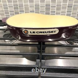 Le Creuset Casserole en Fonte Émaillée de 2,25 Qt Couleur Aubergine RARE