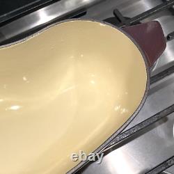 Le Creuset Casserole en Fonte Émaillée de 2,25 Qt Couleur Aubergine RARE