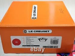 Le Creuset Casserole ronde peu profonde rouge cerise 26 cm 4,25 qt pour risotto, neuve en boîte