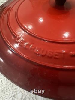 Le Creuset Classique 9 Qt Faitout Rond Signature Cerise 30 Fonte Rouge