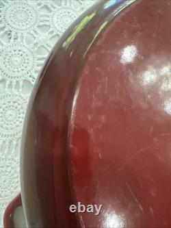 Le Creuset Classique 9 Qt Faitout Rond Signature Cerise 30 Fonte Rouge