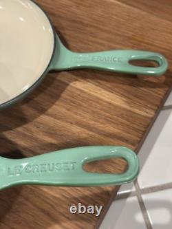 Le Creuset Classique Vert Cocotte No. 22 2 pièces Casserole couvercle (Vintage)