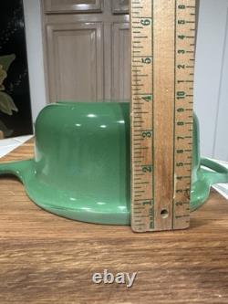 Le Creuset Classique Vert Cocotte No. 22 2 pièces Casserole couvercle (Vintage)