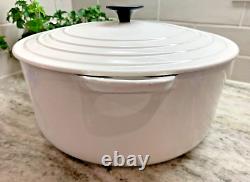 Le Creuset Cocotte Classique Vintage #30 9qt Blanc en excellent état