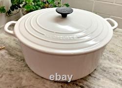 Le Creuset Cocotte Classique Vintage #30 9qt Blanc en excellent état