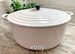 Le Creuset Cocotte Classique Vintage #30 9qt Blanc en excellent état