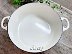 Le Creuset Cocotte Classique Vintage #30 9qt Blanc en excellent état