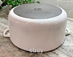 Le Creuset Cocotte Classique Vintage #30 9qt Blanc en excellent état