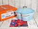 Le Creuset Cocotte Fleur Flower Purist Blue 20cm 2l Bouton Argent Faitout Nib