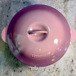 Le Creuset Cocotte Heritage en fonte de 4,5 L rose mauve, neuve avec étiquette, difficile à trouver