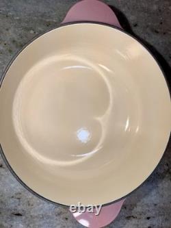 Le Creuset Cocotte Heritage en fonte de 4,5 L rose mauve, neuve avec étiquette, difficile à trouver