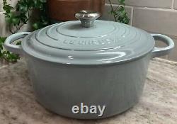 Le Creuset Cocotte Néerlandaise #22 Signature 3,5 Qt COULEUR & TAILLE RARE Sauge NIB R184