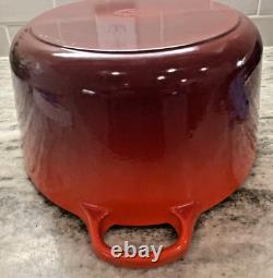 Le Creuset Cocotte Ovale Classique Rouge Cerise 8 Qt. #33 EUC Rare