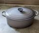 Le Creuset Cocotte Ovale Taille G 6,75 Qt Grise France Fonte Couvercle