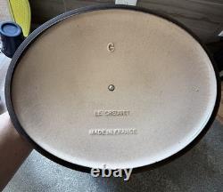 Le Creuset Cocotte Ovale Taille G 6,75 Qt Grise France Fonte Couvercle