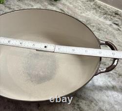 Le Creuset Cocotte Ovale en Fonte Émaillée 4,25 Qt #27 Marron avec Couvercle L92
