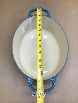 Le Creuset Cocotte Ovale en Fonte Émaillée Signature, 5 qt, Bleu Foncé