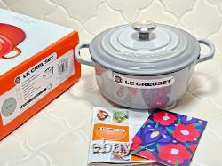 Le Creuset Cocotte Ronde 20cm 2-3/4 Qt Gris Brume Faitout en Fonte NON UTILISÉ