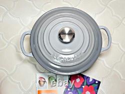 Le Creuset Cocotte Ronde 20cm 2-3/4 Qt Gris Brume Faitout en Fonte NON UTILISÉ