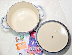 Le Creuset Cocotte Ronde 20cm 2-3/4 Qt Gris Brume Faitout en Fonte NON UTILISÉ