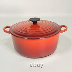 Le Creuset Cocotte Ronde 4,2L 4,5qt 24cm Émail Rouge Fonte FRANCE