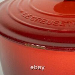 Le Creuset Cocotte Ronde 4,2L 4,5qt 24cm Émail Rouge Fonte FRANCE