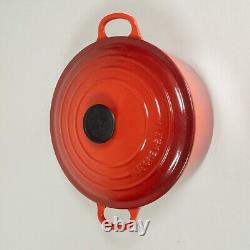 Le Creuset Cocotte Ronde 4,2L 4,5qt 24cm Émail Rouge Fonte FRANCE