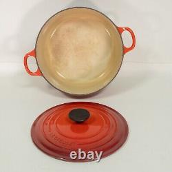 Le Creuset Cocotte Ronde 4,2L 4,5qt 24cm Émail Rouge Fonte FRANCE