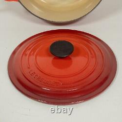 Le Creuset Cocotte Ronde 4,2L 4,5qt 24cm Émail Rouge Fonte FRANCE