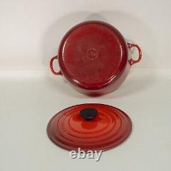 Le Creuset Cocotte Ronde 4,2L 4,5qt 24cm Émail Rouge Fonte FRANCE