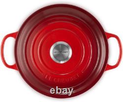 Le Creuset Cocotte Ronde Émaillée en Fonte Signature avec Couvercle 3,5 L Cerise