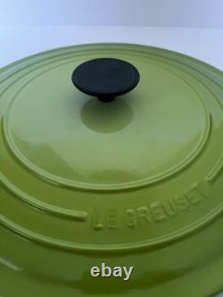 Le Creuset Cocotte Ronde Large Émaillée en Fonte #30 6 Qt Vert Brillant